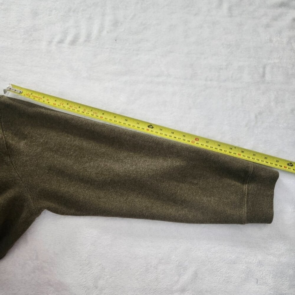 POLO RALPH LAUREN Men's Quarter Zip Pullover Sweater Moss Green XL Casual Warm - Picture 10 of 11